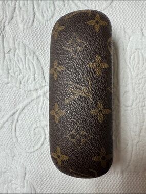 Louis Vuitton Monogram Hard Sunglasses Case in Brown & Tan